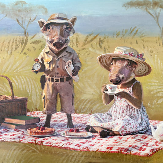 Safari Tea Time by Sharon Welman