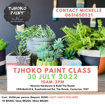 30 July 2022 | Centurion – Tjhoko Paint Workshop